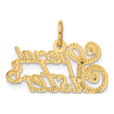 14K Yellow Gold Special Sister Pendant – view 4