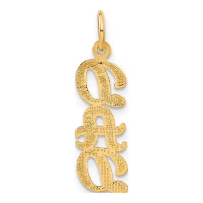 14K Yellow Gold DAD Pendant – view 4