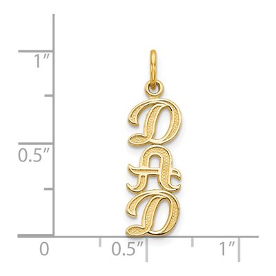 14K Yellow Gold DAD Pendant – view 5