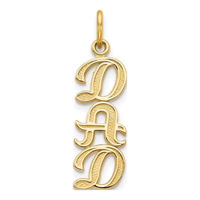 14K Yellow Gold DAD Pendant