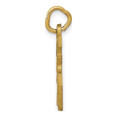 14K Yellow Gold Good Luck Pendant – view 3
