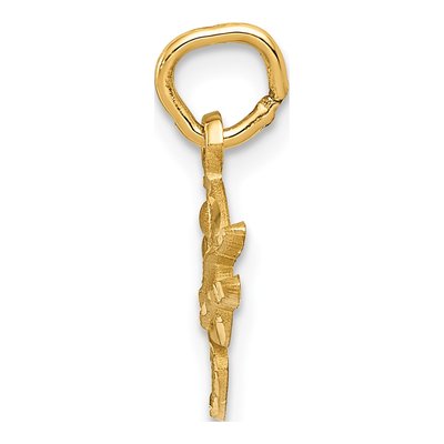 14K Yellow Gold Artist Palette Pendant – view 3