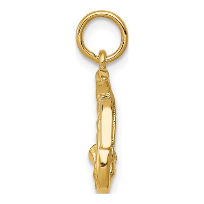14K Yellow Gold 3-D Saxophone Pendant – view 3