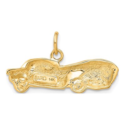 14K Yellow Gold Sports Car Pendant – view 4