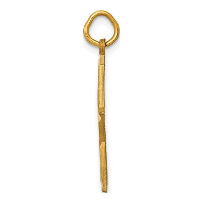 14K Yellow Gold Diamond-Cut Star Charm – view 3