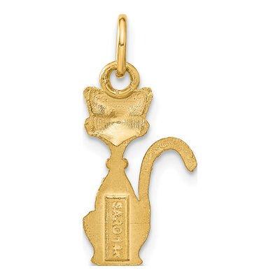 14K Yellow Gold Tom Cat Pendant – view 4