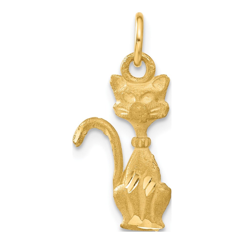 14K Yellow Gold Tom Cat Pendant