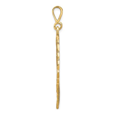 14K Yellow Gold Filigree Lion's Head Pendant – view 3
