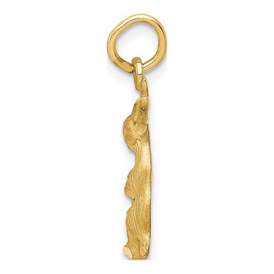 14K Yellow Gold Jack Rabbit Pendant – view 3