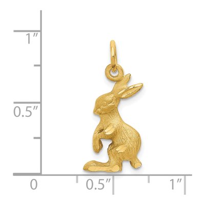 14K Yellow Gold Jack Rabbit Pendant – view 5