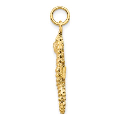 14K Yellow Gold Seahorse Pendant – view 3