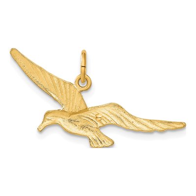 14K Yellow Gold Seagull Pendant – view 4