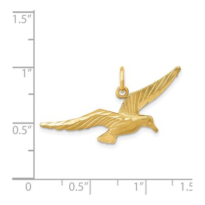 14K Yellow Gold Seagull Pendant – view 5