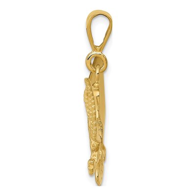 14K Yellow Gold Eagle Pendant – view 3
