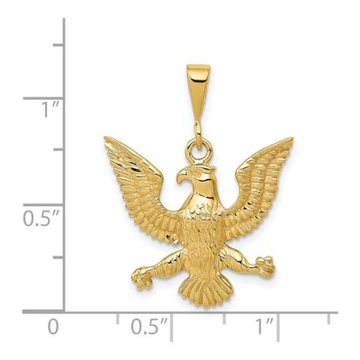 14K Yellow Gold Eagle Pendant – view 5