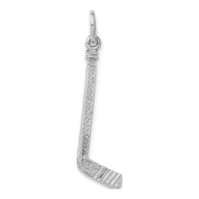 14K White Gold Hockey Stick Pendant – view 5