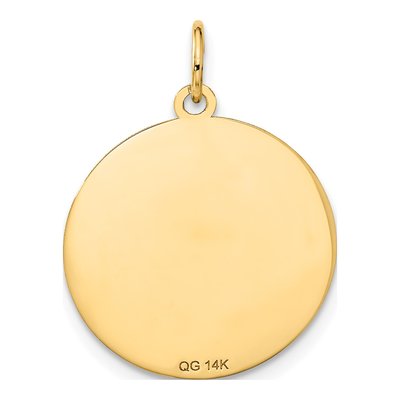 14K Yellow Gold Wrestling Disc Charm – view 4