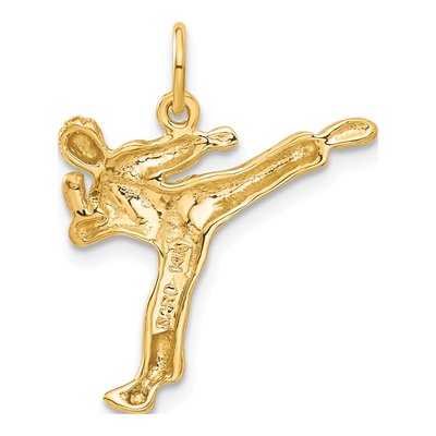 14K Yellow Gold Karate Pendant – view 4