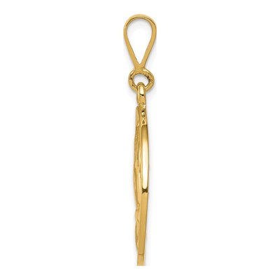 14K Yellow Gold Reversible Praying Hands Pendant – view 3