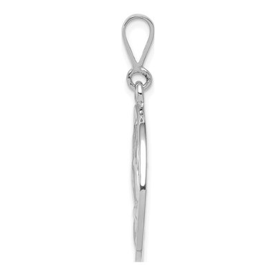 14K White Gold Praying Hands Reversible Pendant – view 3