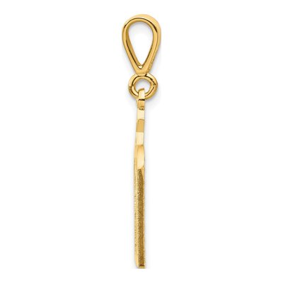 14K Yellow Gold Ten Commandments Star of David Charm – view 3