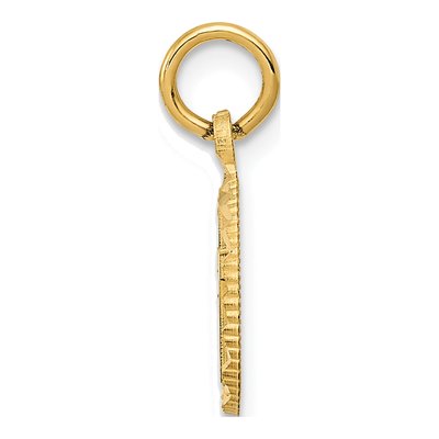 14K Yellow Gold Eternal Life Cross Charm – view 3
