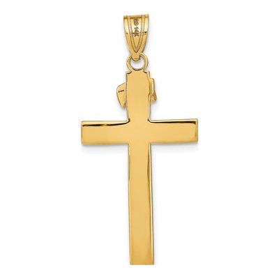 14K Yellow Gold INRI Crucifix Pendant – view 5
