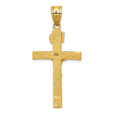 14K Yellow Gold INRI Crucifix Pendant – view 5