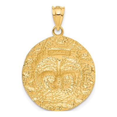 14K Yellow Gold Sun Pendant – view 4