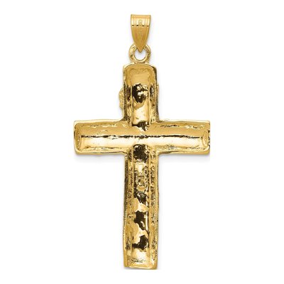 14K Yellow Gold Crucifix Tree Pendant – view 5