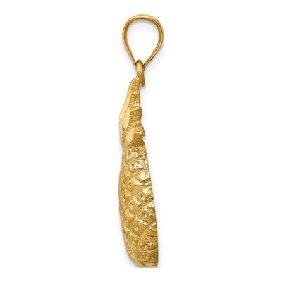 14K Yellow Gold Diamond-Cut Pineapple Charm – view 3