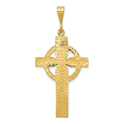 14K Yellow Gold Celtic Cross Pendant – view 5