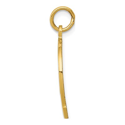 14K Yellow Gold Horseshoe Charm – view 3