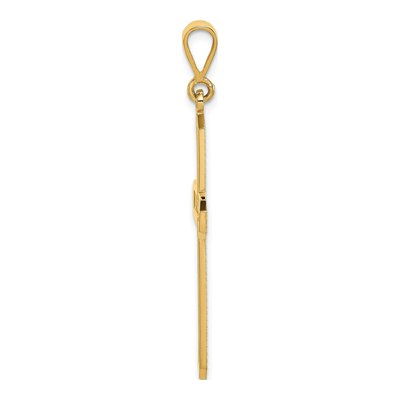 14K Yellow Gold Celtic Knot Cross Pendant – view 3