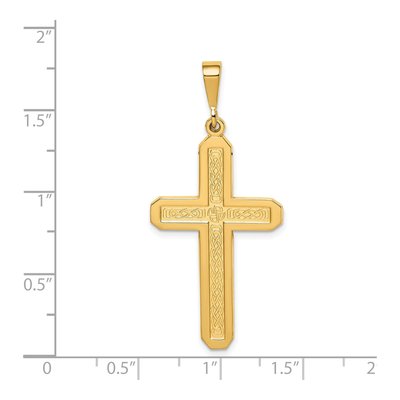14K Yellow Gold Celtic Knot Cross Pendant – view 5