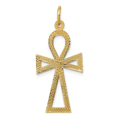 14K Yellow Gold Ankh Cross Pendant – view 5