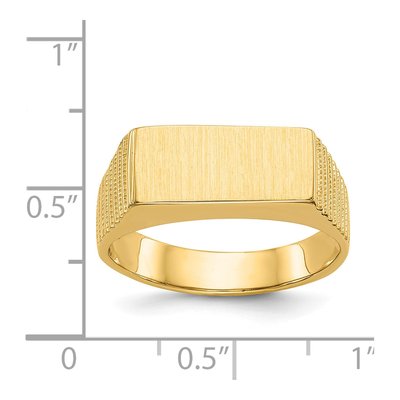 Men's 14K Yellow Gold Signet Ring – view 6