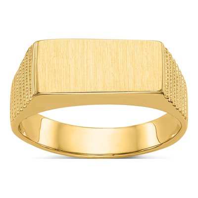 Men's 14K Yellow Gold Signet Ring