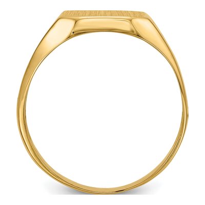 Men's 14K Yellow Gold Octagon Nugget Signet Ring – view 2