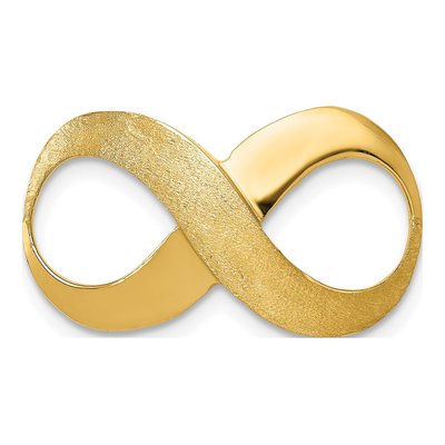 14K Yellow Gold Infinity Slide Pendant