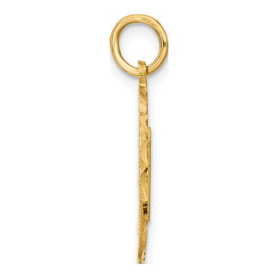 14K Yellow Gold Oval Pendant – view 2