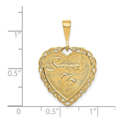 14K Yellow Gold Sweet Reversible Pendant – view 4