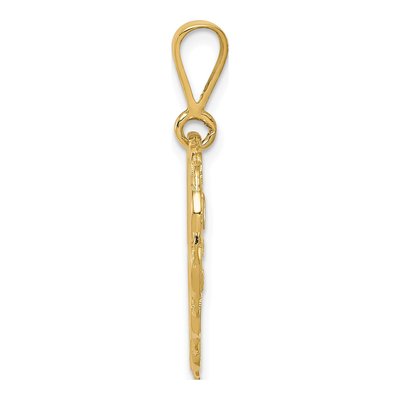 14K Yellow Gold 50th Anniversary Reversible Charm – view 3