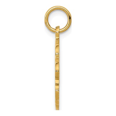 14K Yellow Gold Bride Groom Pendant – view 3