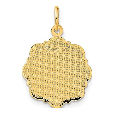 14K Yellow Gold Bride Groom Pendant – view 4