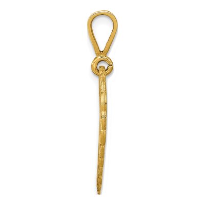 14K Yellow Gold Reversible 'for My Mom' Heart Charm – view 3