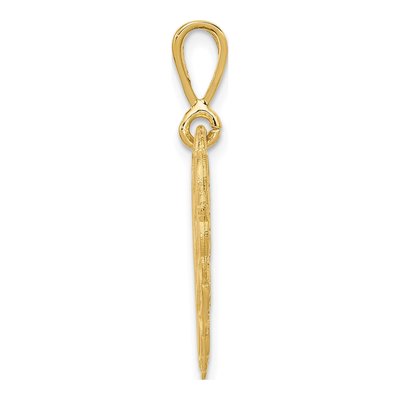 14K Yellow Gold Reversible Grandma Heart Pendant – view 3