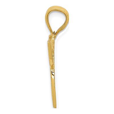 14K Yellow Gold Trinity Symbol Pendant – view 3