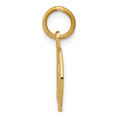14K Yellow Gold Horseshoe Pendant – view 3