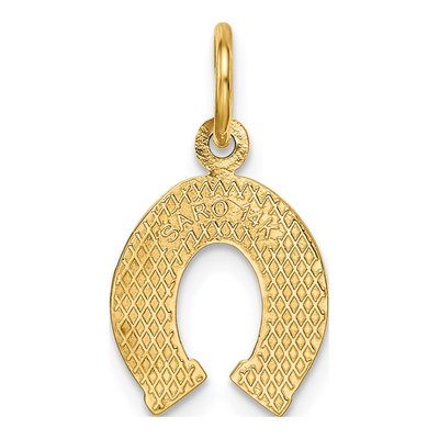 14K Yellow Gold Horseshoe Pendant – view 6